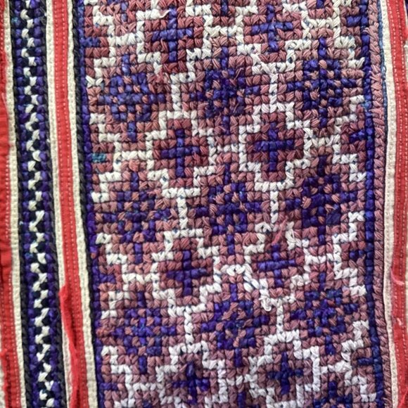 Vintage Embroidered Jacket from Thailand Handmade Primitive Patchworks Size L - Picture 6 of 14